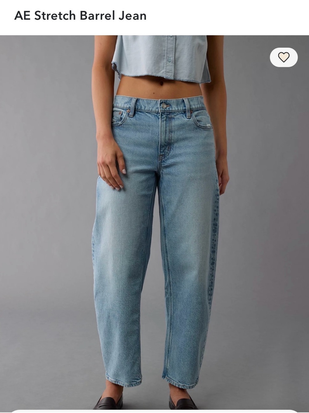 AE barrel stretch jeans